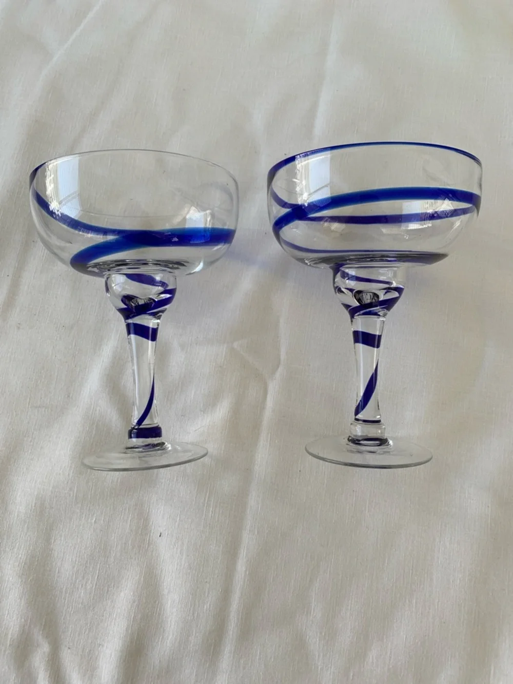 Pier 1 - Set Large Margarita Glasses - Oversized